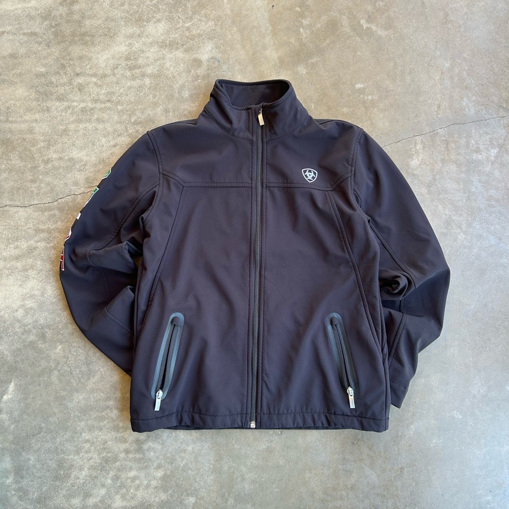 Ariat Boys Black Mexico Zip-Front Jacket